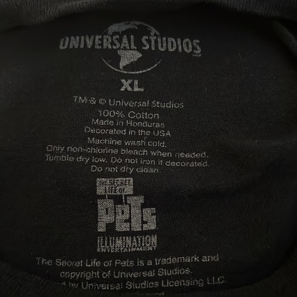 Universal Studios Official Men’s Life with Pets Obey the Bunny T-Shirt size XLG - Picture 5 of 5